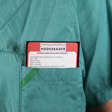 Head injury cue card with GCS table