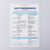 Huskekort i akuttundersøkelse